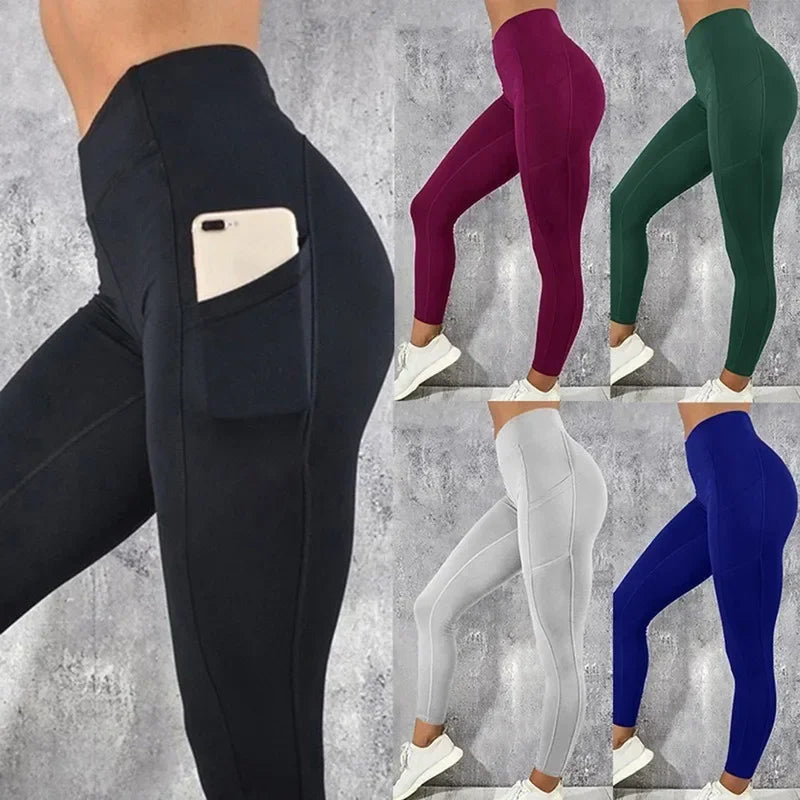Leggings push up con bolsillo para gym